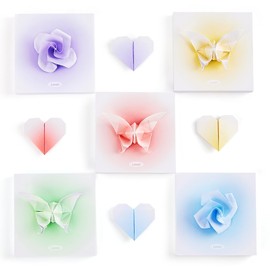 Leven Origami Paper, Colored Folding Craft Paper Kit Square 600 Sheets with Gradient Colors, Colorful Origami Projects for for kids and Adults Arts and DIY (3.15 x 3.15 Inch)