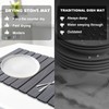 Bmrewax Stone Drying Mats for Kitchen Counter, 24"16" Collapsible Drying
