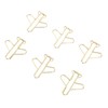 100Pcs Airplane Shaped Paper Clips Metal Lightweight Multipurpose Cute Shaped