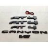 GMC 5PCS Matte Black Door Rear AT4 Canyon V6 OVERLAY