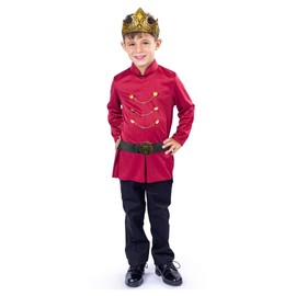Dress Up America King Costume for Boys - Regal Prince Costume Set - Kids Royal King Outfit (Toddler 4)