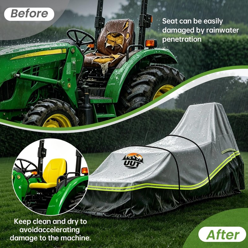 Tractor Cover for Kubota, Fits Compact & Utility Tractors with
