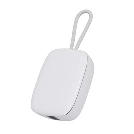 Toothbrush Sanitizer Travel Cover, Automatic Light Cleaning & Air Drying, Portable Handheld Lanyard, Rechargeable Toothbrush Cleaner Holder Case for Travel and Home, Fit Most Size Toothbrush (White)