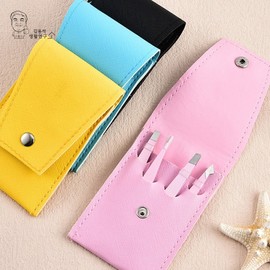 4-Piece Tweezer Set: Slanted Tweezers for Peach Fuzz, Beard, and Eyebrow Grooming Waxing Pink 20ea