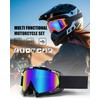immoono Dirt Bike Goggles with Balaclava Cover Face Mask ATV