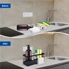 Mythosurge Sink Organiser with 2 Cleaning Cloths, Dish Cloth Holder