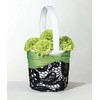 Lillian Rose Green Black Wedding Flower Girl Basket