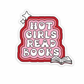 (3PCS) Kindle Paperwhite, Hot Girls Read Books Sticker, Bookish Sticker, Funny Sticker for Adults, Kindle Sticker, Book Accessories,Book Lovers Sticker, Gifts for Boy Adult Girl, Kindle Paperwhite