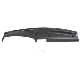 HECASA Dashboard Cover Compatible with 1992-1997 Ford F-150 F-250 F-350 Bronco ABS Plastic Painted Black