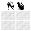 8 Eye Makeup Template Stickers And 2 Cat-Shaped Eyeliner Template