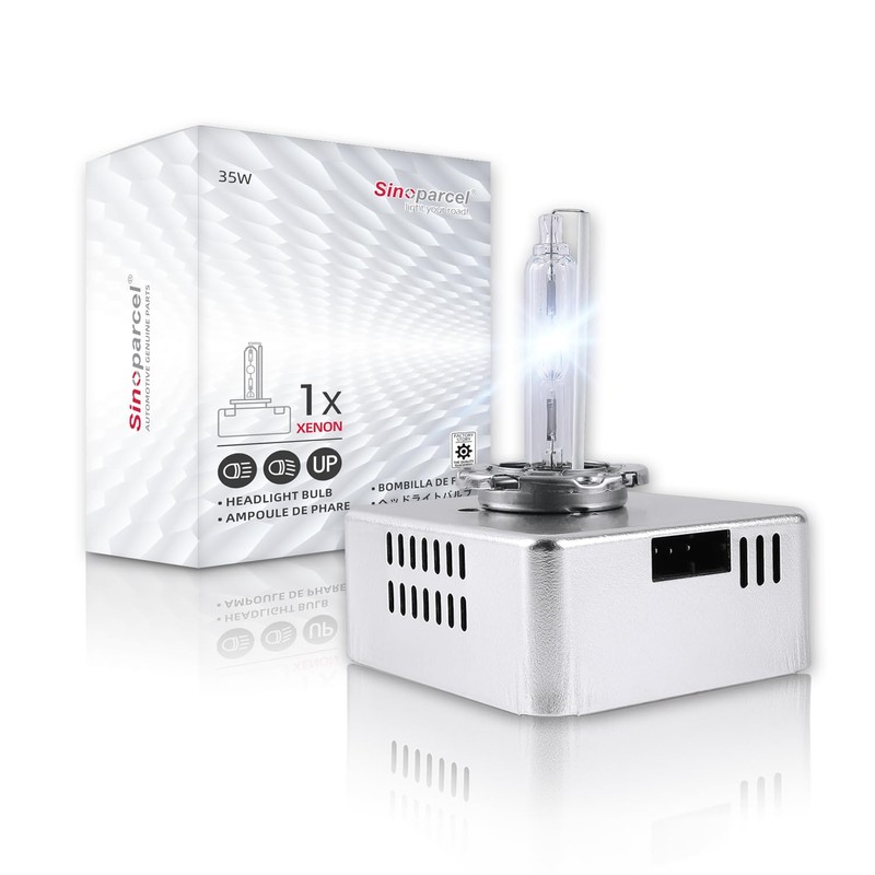 Sinoparcel D5S HID Headlight Bulb with Integrated Ballast - 6000K