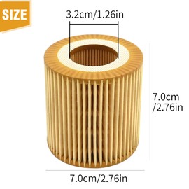 Hoypeyfiy 2Pcs R2720P Oil Filter Kit, Replacement for Mazda BT-50 2011-2021 Replacement for Ford Ranger 2011-2024, Replaces 1720612 BB3Q6744BA BB3Q-6744-BA U20214302