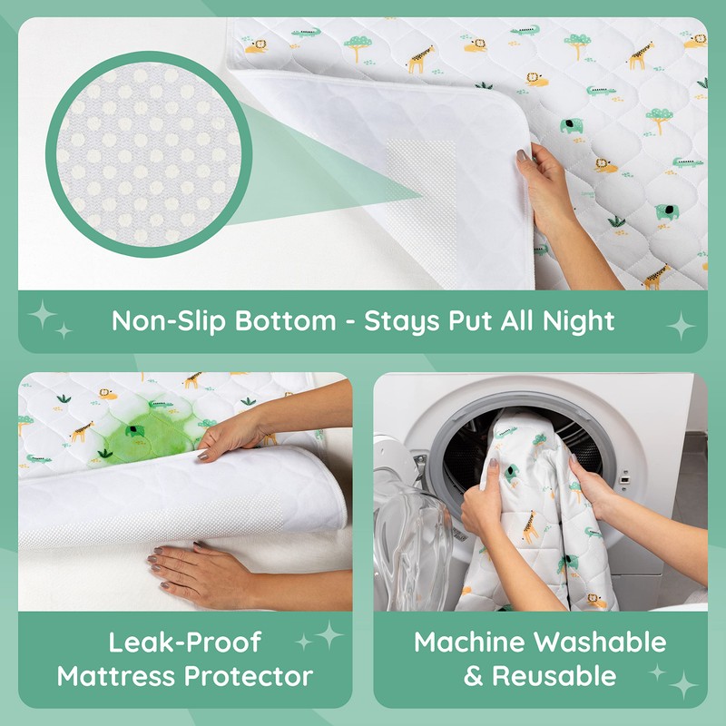 Potty Training Bed Pad, Mattress Protector for 100% Night Time