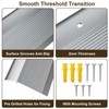Heneymo Aluminum Floor Transition Strip, Door Thresholds Bridge The Height