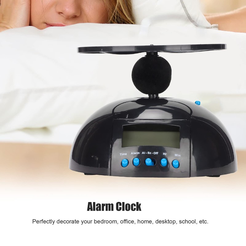 Flying Alarm Clock, Digital LED Alarm Clock Gadget Run Away