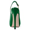 YODEKS Women's Peep Toe Slingback Pumps Stiletto Heels Shoes,Green -