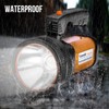 Vanvale Rechargeable Searchlight Handheld LED Tactical Flashlight with Handle Spotlight