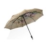 ISAOA Travel Umbrella, Non Automatic Compact Folding Retro Letter with