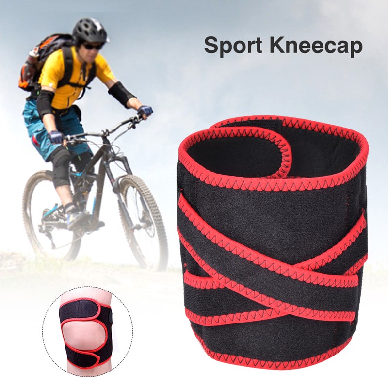 1Pair Adjustable Pressurized Patella Kneecap Outdoor Cyling Climbing Sport Kneepad