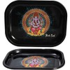 Black Leaf Ganesha S Rolling Tray, Mixing Tray Made of