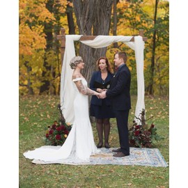 Ivory Chiffon Table Runner 10Ft Long 27x120 Inches Romantic Wedding Linens Sheer Bridal Party Table Decorations