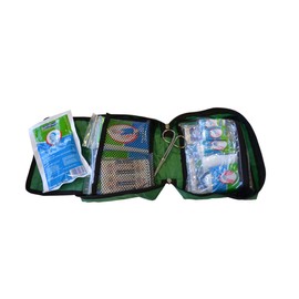 90 Piece Premium Kit Includes Eyewash, 2 x Cold (Ice) Packs and Emergency Blanket for Home, Office, Car, Caravan, Workplace, Travel - Astroplast First aid Kit Bag