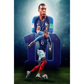 By Be The Bestest Mbappe Football Wallpaper 12 x 18 Matte inch poster