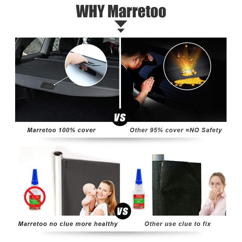 Marretoo Compatible Trunk Cover for Land Rover Range Rover Sport