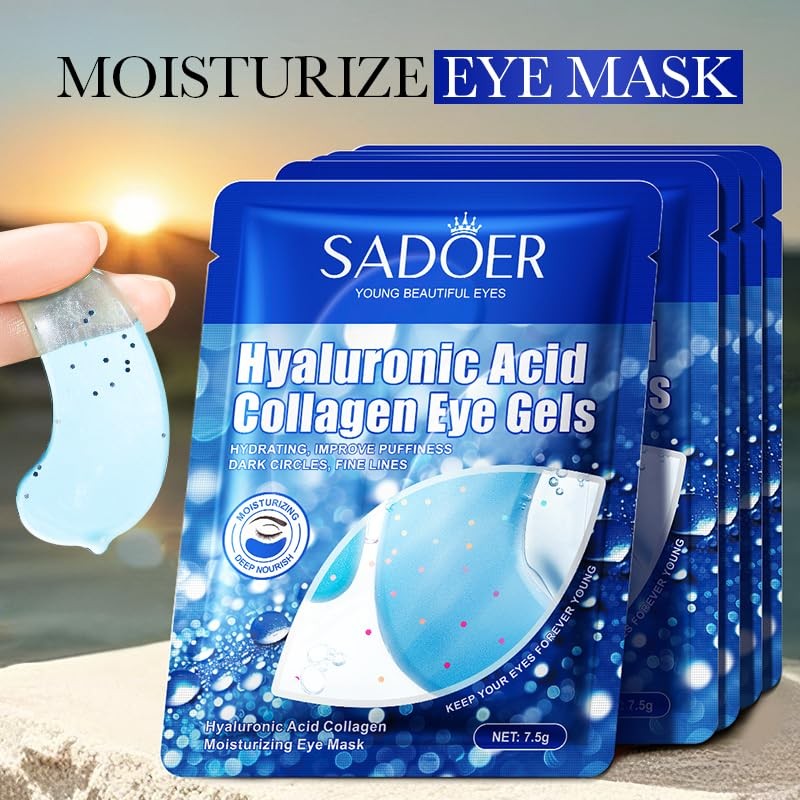 Ergothioneine Collagen Eye Gels, Firming Eye Masks, Pack of 5