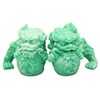 usamjtable Feng Shui Pair of 2" Green Foo Dogs Guardian