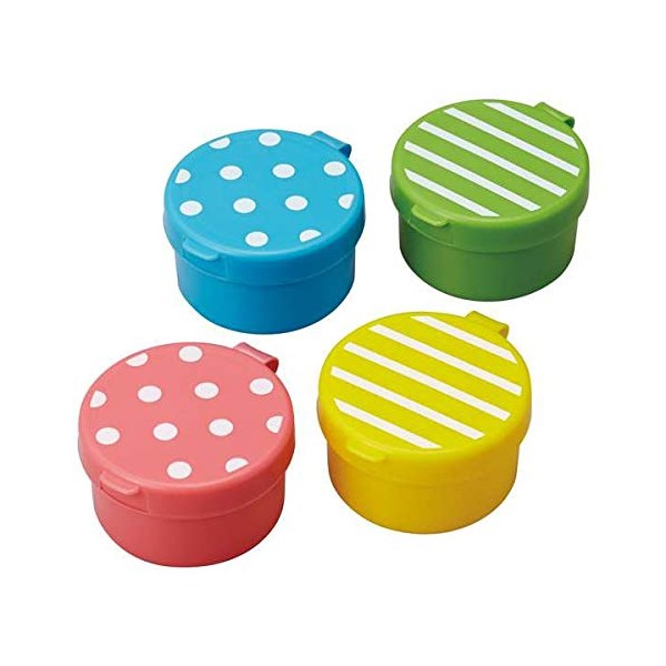 dot stripe mini sauce containers for Bento Box Lunch Box