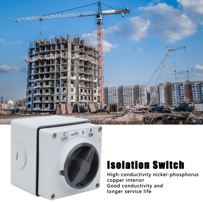 Outdoor Waterproof Switch Socket Isolation Dustproof Rotary OnOff Buttons Indicators