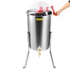 Manual Honey Extractor, 3 Frames Honey Spinner Extractor, Stainless Steel