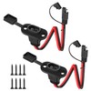 WYTUDTE 2 Pack SAE Quick Connector Harness， 1FT 10AWG SAE