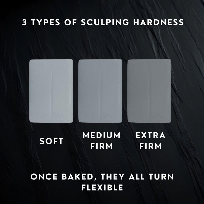 Cosclay Sculpt - Soft Gray - Flexible Polymer Clay (1lb)