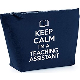 Hippowarehouse Keep Calm I'm a Teaching Assistant printed make up cosmetic wash bag 18x19x9cm