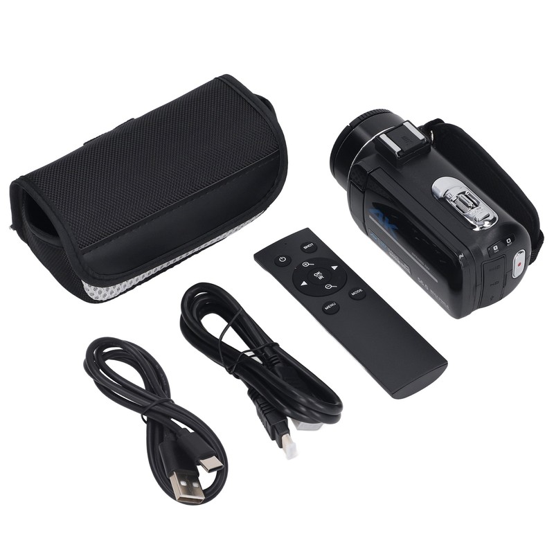 4K Video Camera Camcorder 18X Digital Zoom 56MP Video Recorder
