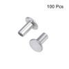 sourcing map 100 Pcs 2mm x 4mm Aluminum Flat Head