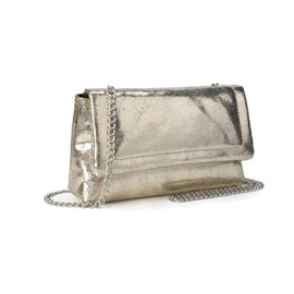 VNFIOEI Small Clutch Bag with Chain, Fashionable Shoulder Bag, Elegant Evening Bag, Mini Handbag, gold