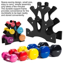 Dumbbell Rack, Home Workout - Tree Shape - 3 Tier Holder Weight Rack Organiser Holder for Dumbbells for Home Gym