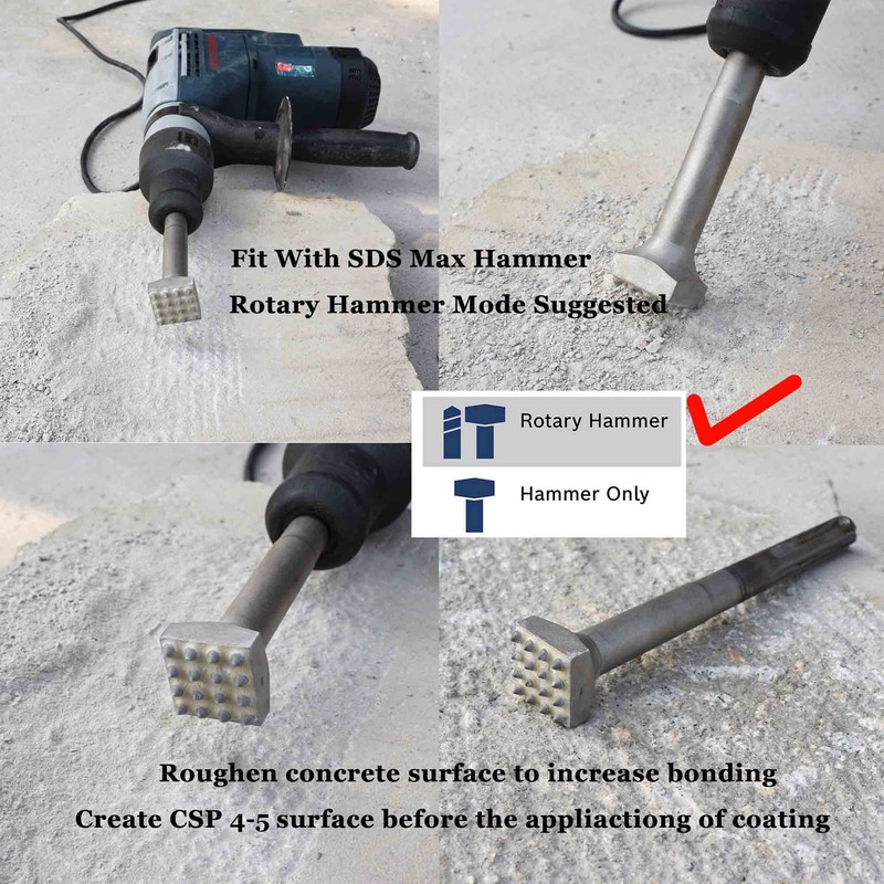 ACTINTOOL 8 1/4 in. SDS Max 16 Pins Concrete Repair