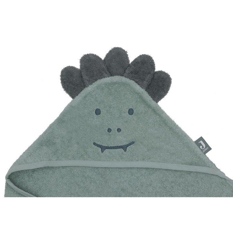 Jollein 534-514-68056 Kapuzenhandtuch Frottee Croco - Jungle Jambo grün (75x75