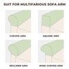Taque Couch Arm Covers 2 Pcs Sofa Armrest Covers Stretch