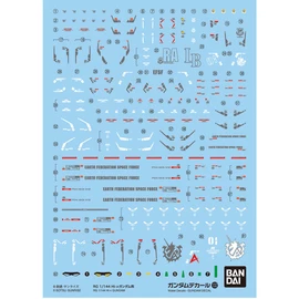 Gundam Decal No.132 RG 1/144 Scale Mobile Suit Gundam Char Counterattack Hi-V Gundam