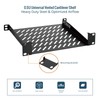 Tecmojo 0.5U Rack Mount Shelf for 10" Server Rack, 7.87"