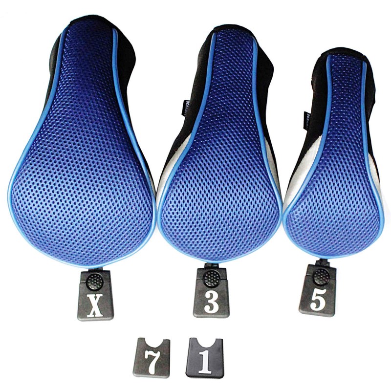 Andux MT/MG Golf Driver Head Covers with Interchangeable Tag Numbers,Set