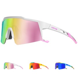 KAPVOE Kids Baseball Glasses Youth Polarized Sports Sunglasses Boys Girls Cycling Shades Running Softball UV400 Age 6-14