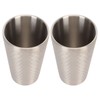 2pcs Stainless Steel Beer Cup 450ML Double Wall Air Insulation