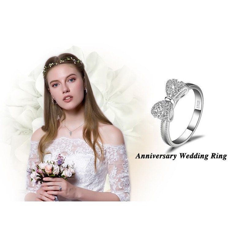 JewelryPalace 14K Gold Plated 925 Sterling Silver Rings for Women,