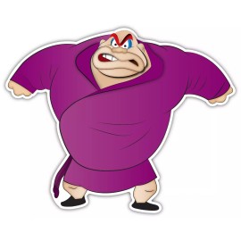 4kids The Crusher Cartoon Sticker Decal Laptop Wall Car Phone Looney Tunes Pick Size  - Medium 12"